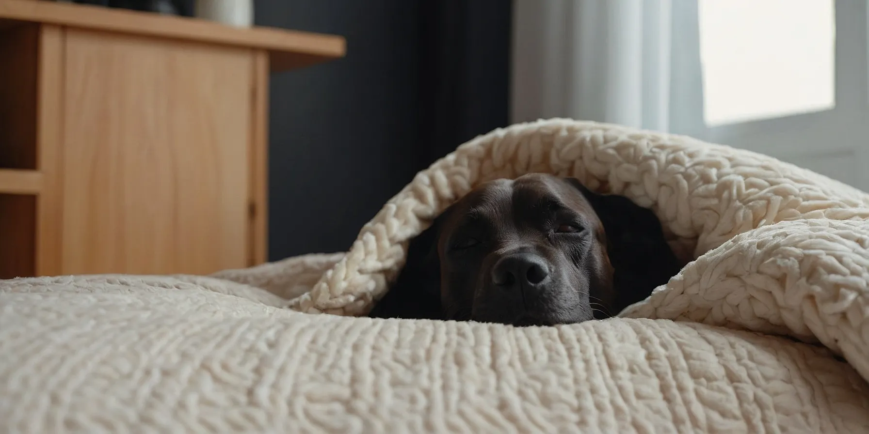 Picture of How to keep dog hair off bed? - Property of Pets